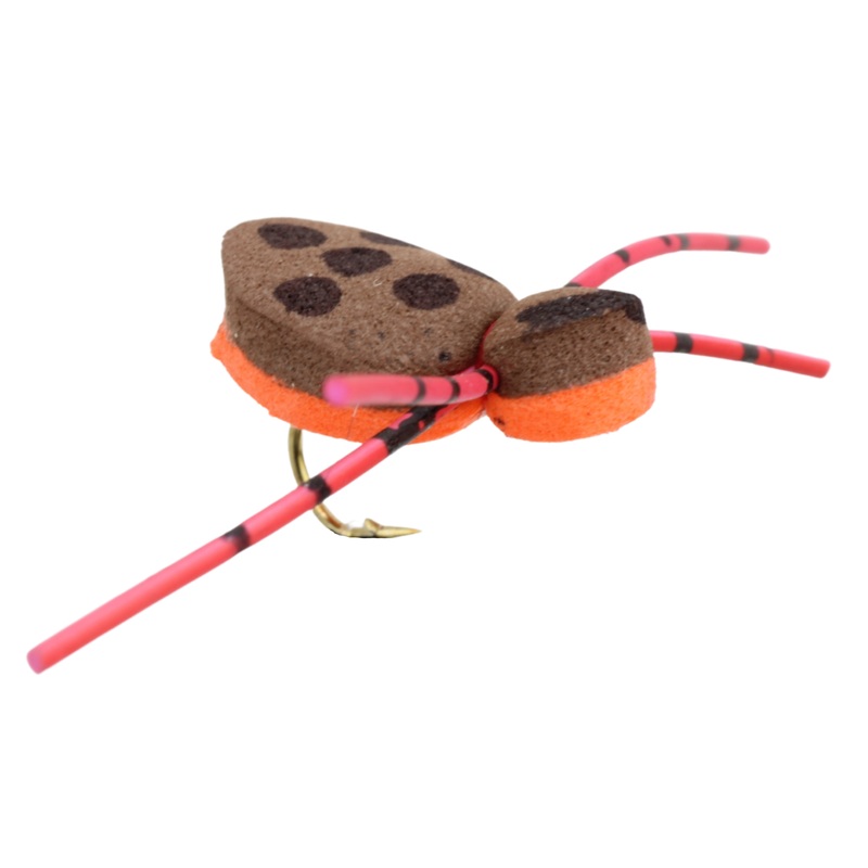 Brown and Orange Foam Spider Fly Tying Material Kit, size 12 | Wild Water Fly Fishing