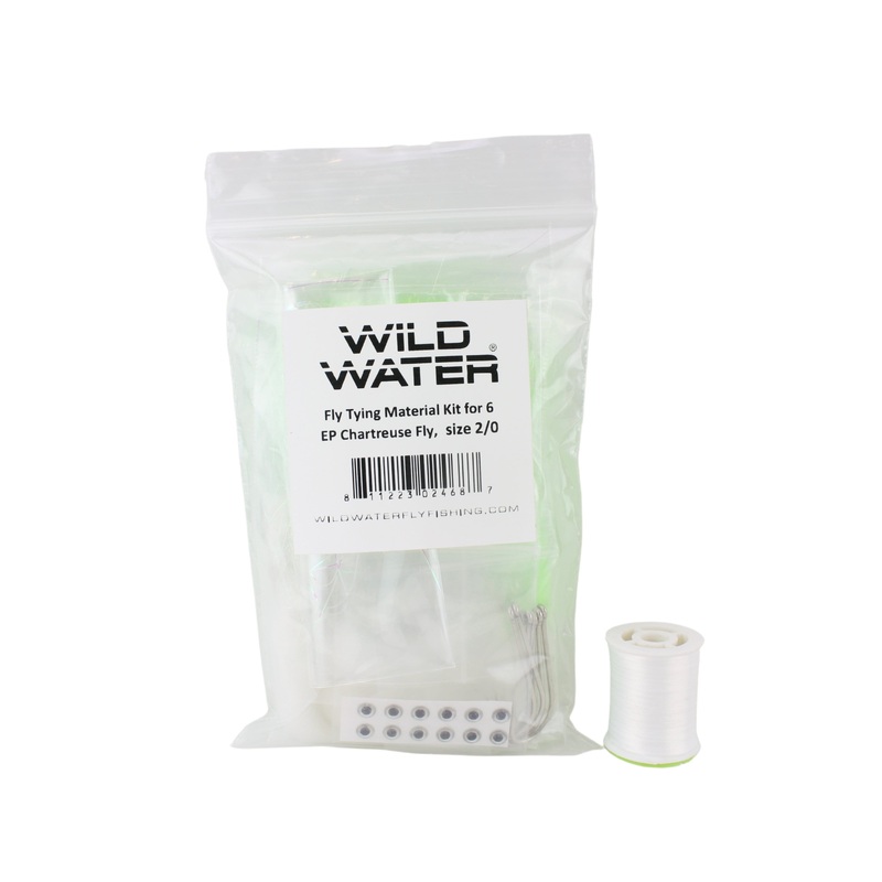 Chartreuse EP Fly Fly Tying Material Kit, size 2/0 | Wild Water Fly Fishing