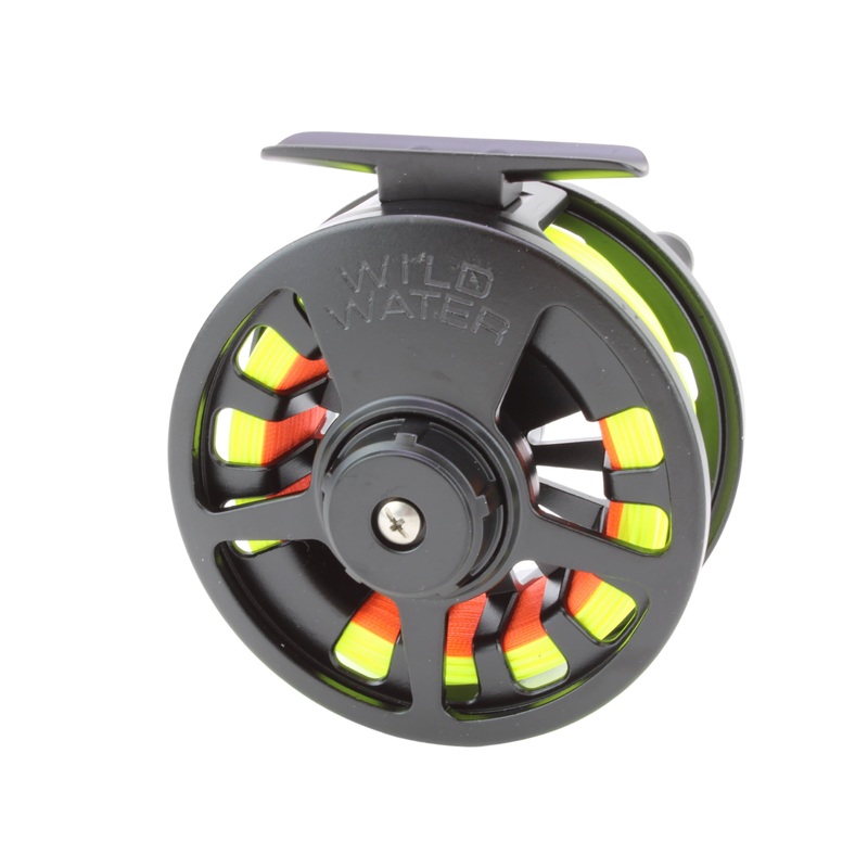 Die Cast 5 Weight or 6 Weight Fly Reel, Floating WF 5wt Line | 20# Backing | 5X Leader | Wild Water Fly Fishing