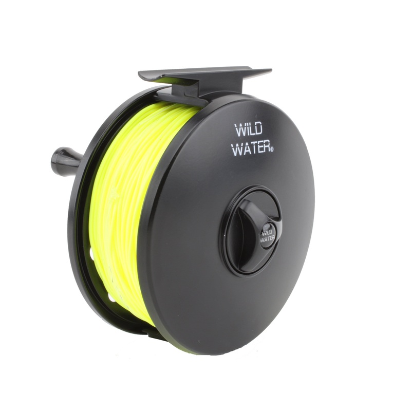 Die Cast 7 Weight or 8 Weight Fly Reel, Floating WF 8wt Line | 30# Backing | 0X Leader | Wild Water Fly Fishing