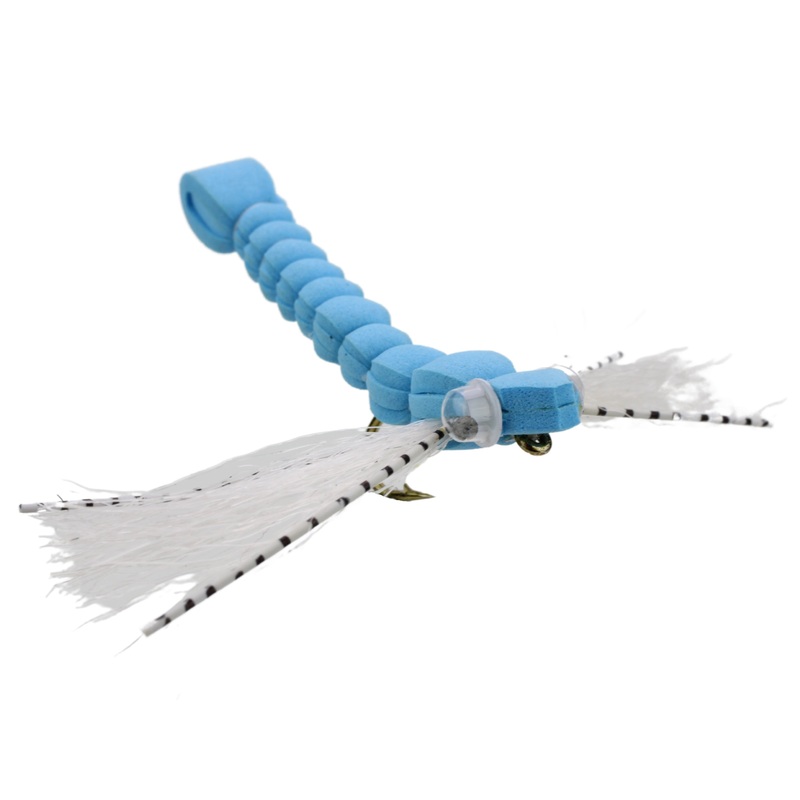 Foam Dragonfly Fly Tying Material Kit Blue , size 8 | Wild Water Fly Fishing