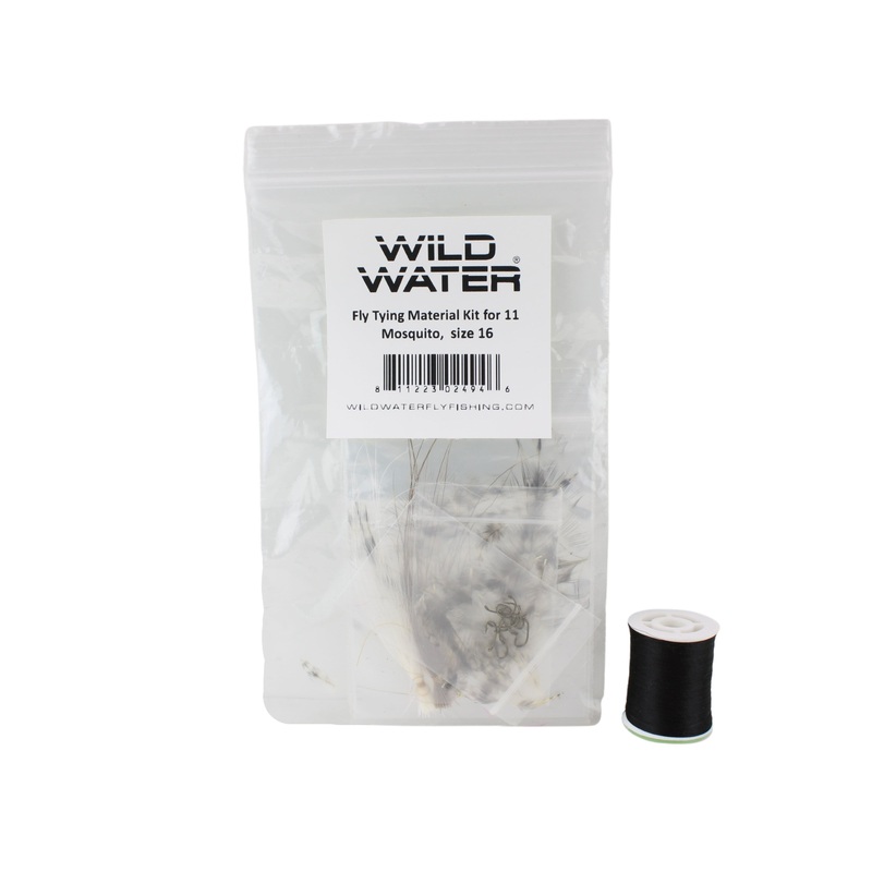 Mosquito Fly Tying Material Kit, size 16 | Wild Water Fly Fishing