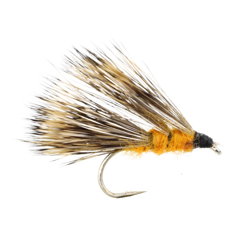 Orange Sedge Hog Fly Tying Material Kit, size 12 | Wild Water Fly Fishing