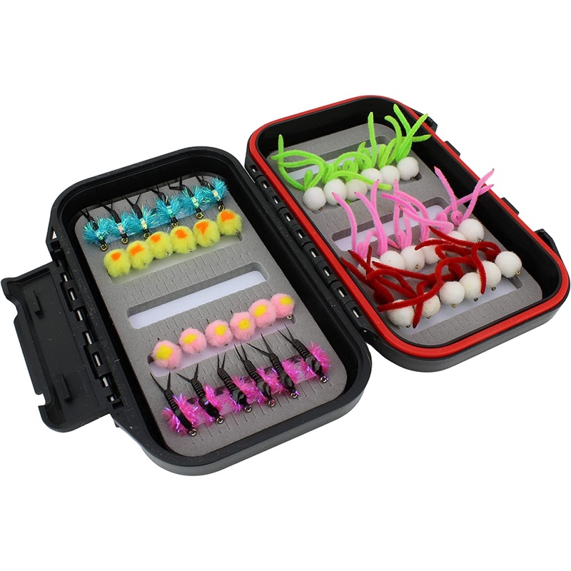 Steelhead/Egg Fly Assortment, 42 Flies | Fly Box | Wild Water Fly Fishing