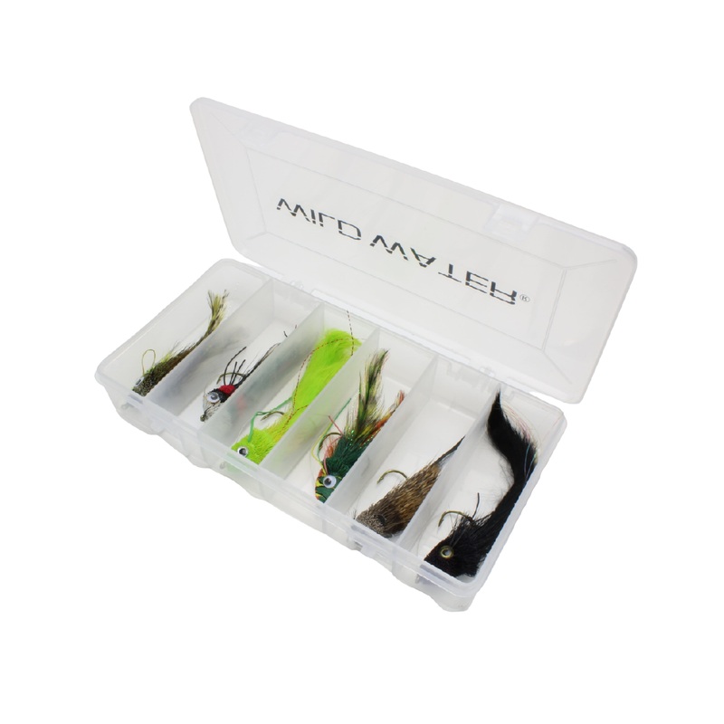 Top Water Deer Hair Fly Assortment, 6 Pieces | Bass and Pike Flies | Wild Water Fly Fishing