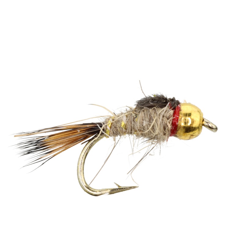 Bead Head Gold Ribbed Hare’s Ear Nymph Fly Tying Material Kit, size 14 | Wild Water Fly Fishing