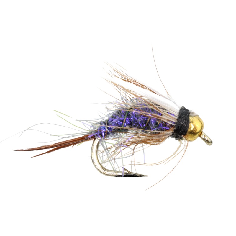 Bead Head Purple Prince Nymph Fly Tying Material Kit, size 14 | Wild Water Fly Fishing