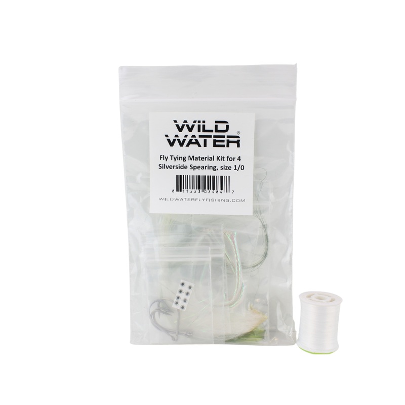 Silverside Spearing Fly Tying Material Kit, size 1/0 | Wild Water Fly Fishing