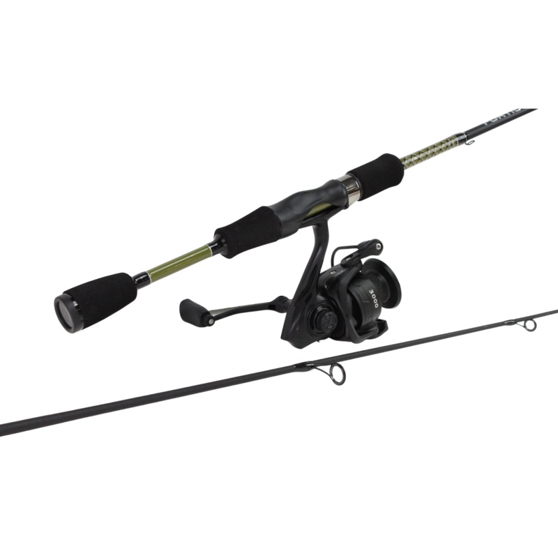 5’6 Light Action Spinning Rod and Reel Package, 2 Piece Fiberglass/Graphite Spinning Rod  |3000 Spinning Reel | FORTIS