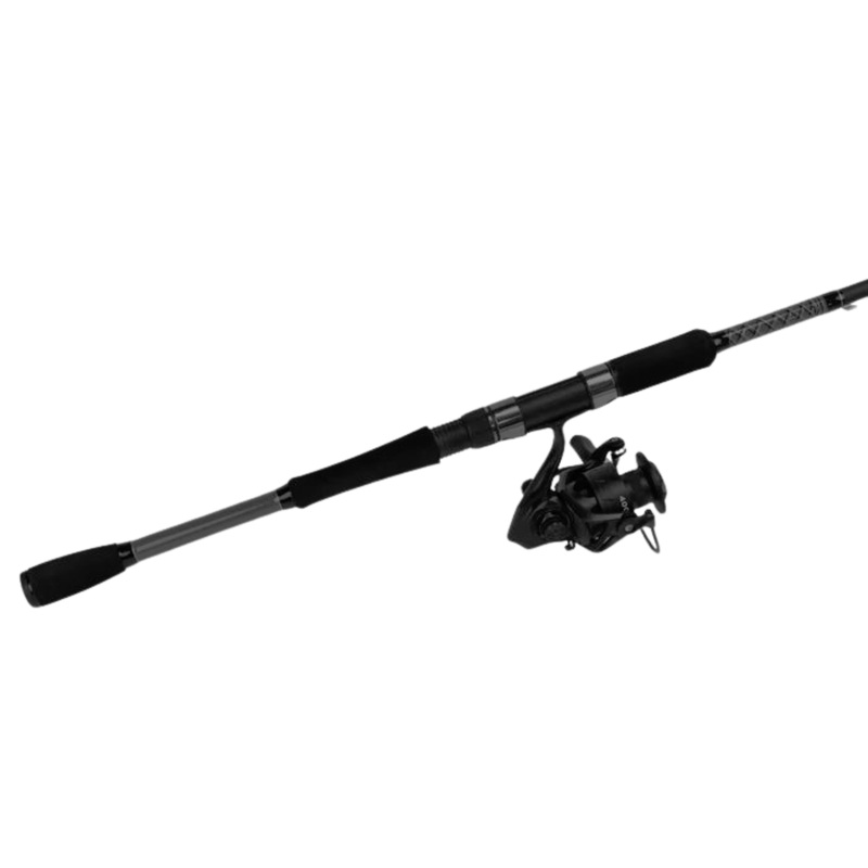 6′ Medium Heavy Action Spinning Rod and Reel Package, 1 Piece Fiberglass/Graphite Spinning Rod  |4000 Spinning Reel | FORTIS