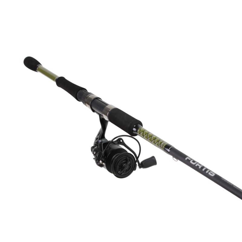 7′ Medium Action 2 Piece Fiberglass/Graphite Spinning Rod and 4000 Spinning Reel Package | FORTIS