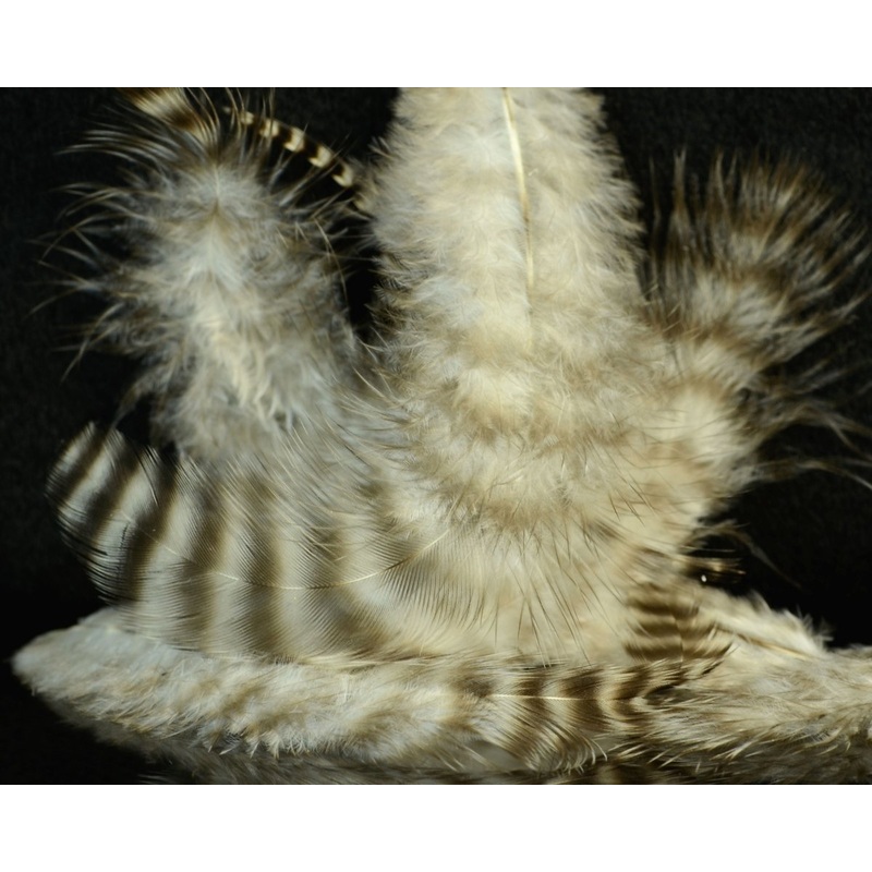 Hareline Grizzly Marabou|Natural Grizzly|Burnt Orange|Brown|Chartreuse|Olive|Purple|Sculpin Olive|Tan|Yellow