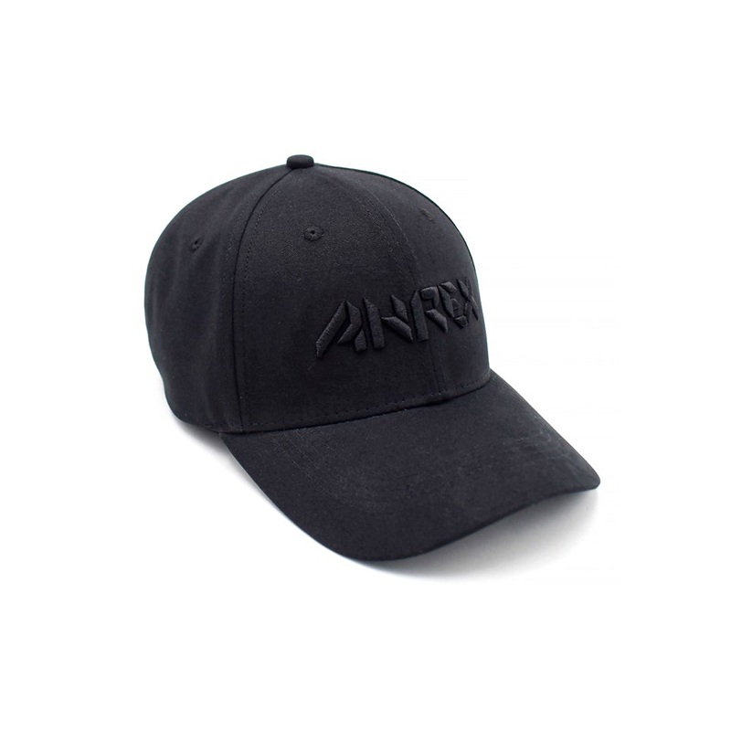 Ahrex Bold Script Cap|Black on Black|White on Blue