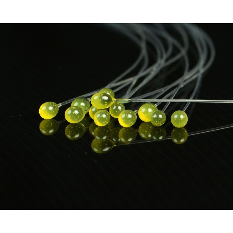 Hareline Epoxy Mono Crab Eyes|Black|Brown|Fluorescent Orange|Red|Tan|Transparent Shrimp Pink / Black|Transparent Yellow / Black