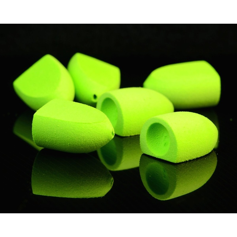 Rainys Bass Popper Heads|Small|Medium|Large|Black|Chartreuse|Olive|Orange|Red|White|Yellow