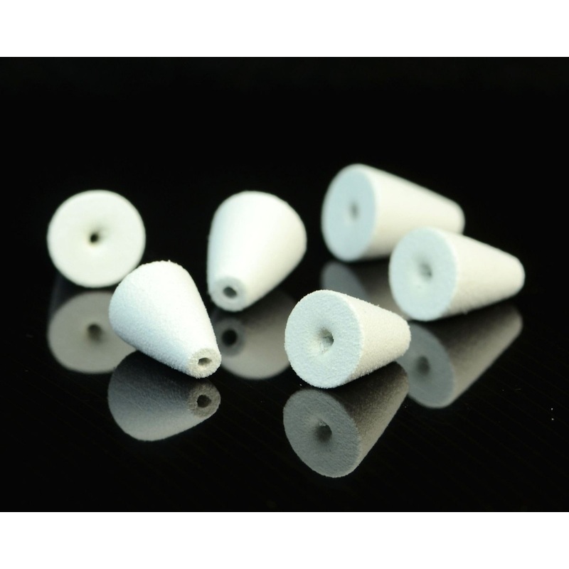 Rainys Dinks Popper Heads|Black|Chartreuse|White|Yellow
