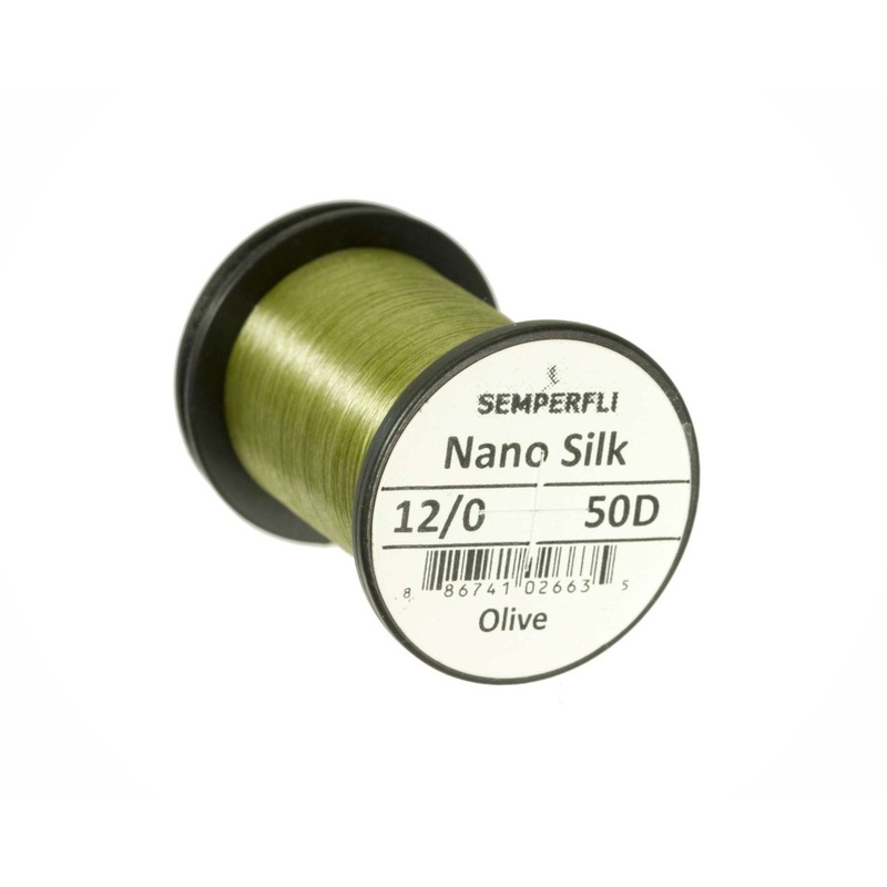 Semperfli Nano Silk|3/0 – 200D|6/0 – 100D|12/0 – 50D|18/0 – 30D|24/0 – 20D|Black +|White|Brown|Copper|Green +|Grey|Olive|Orange|Pink|Red|Yellow|Black|Brick Beige|Dark Green|Lime|Purple|Turquoise
