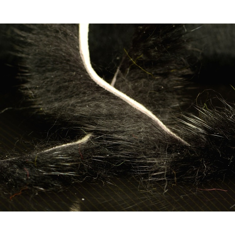 Hareline Mink Strips|Black|Grey|Tan|White