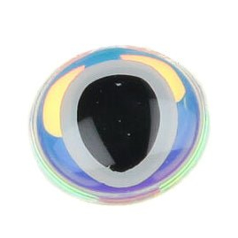 Oval Pupil 3D Eyes|3/16 Inch|5/16 Inch|1/4 Inch|3/8 Inch|Orange Black Pupil|Red Black Pupil|Super Pearl Black Pupil|Chartreuse Red Pupil