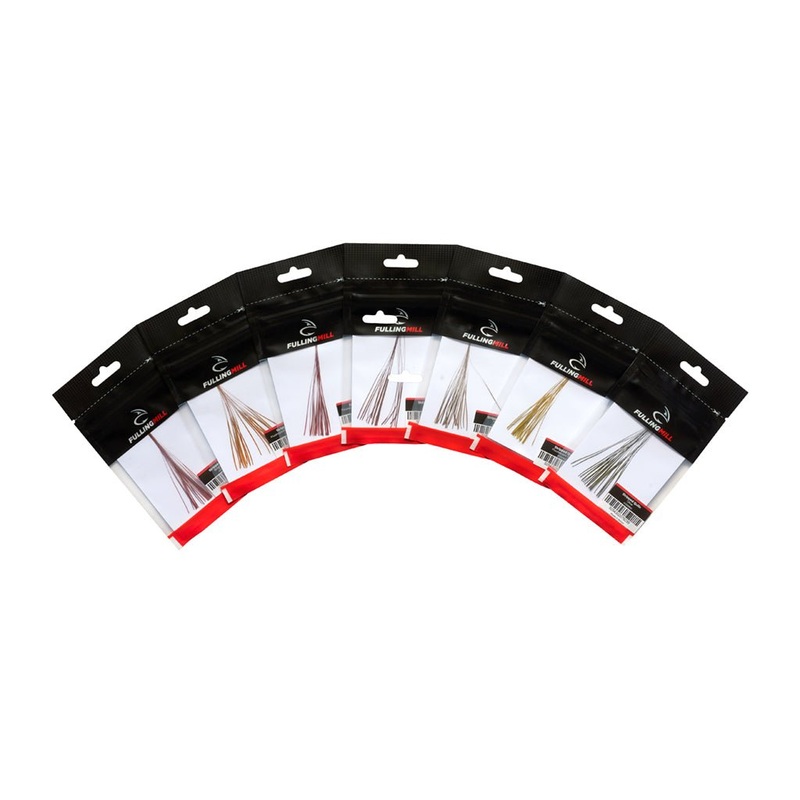 Fulling Mill Stripped Quills|Fl. Sunburst Yellow|Fl. Sunburst Orange|Orange|Natural|Ginger|Bright Red|Light Pink|Brown|Black|Olive|Bright Yellow Olive