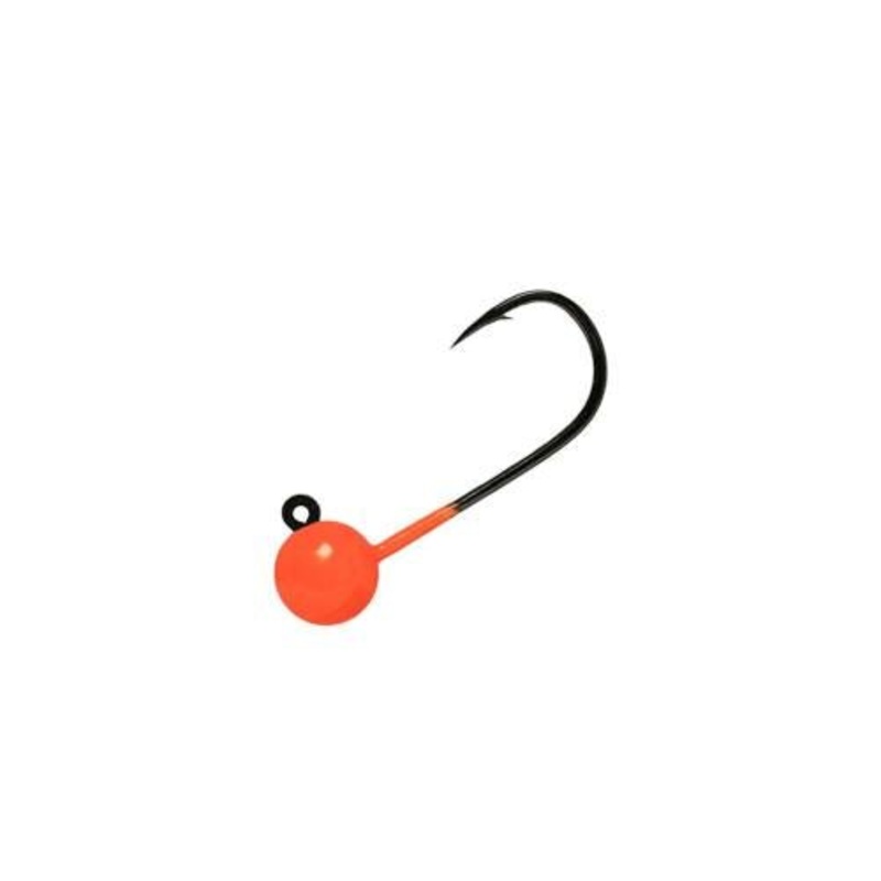 Aerojig Jig Heads|1/16oz -Size 1 Hook|1/8oz -Size 1 Hook|1/4oz -Size 1/0 Hook|Orange|Pearl Pink|Hot Pink|Pearl|Glo Pink|Red|Chartreuse|Peach|Cerise|Black|Glo Orange|Yellow|Shrimp|Purple