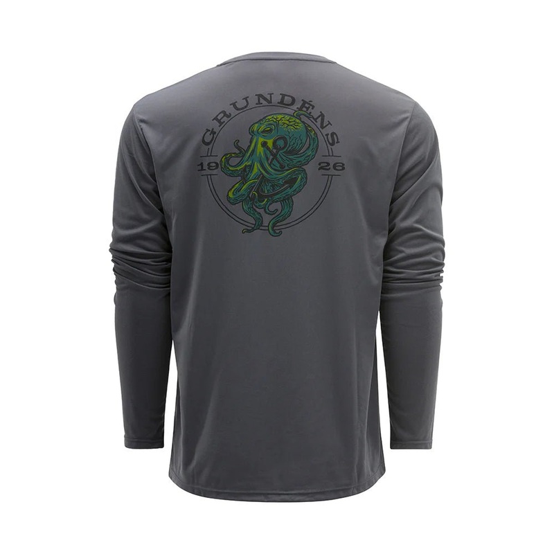 Grundens Kracken LS Tech Tee|Medium|Large|X-Large|XX-Large