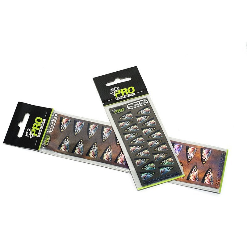 Pro Sportfisher Anchovy Foils|XX-Small|X-Small|Small|Medium|Large|X- Large