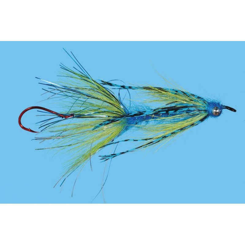 Solitude Jumbo Critter Fly|Pink/Orange|Chartreuse/Blue