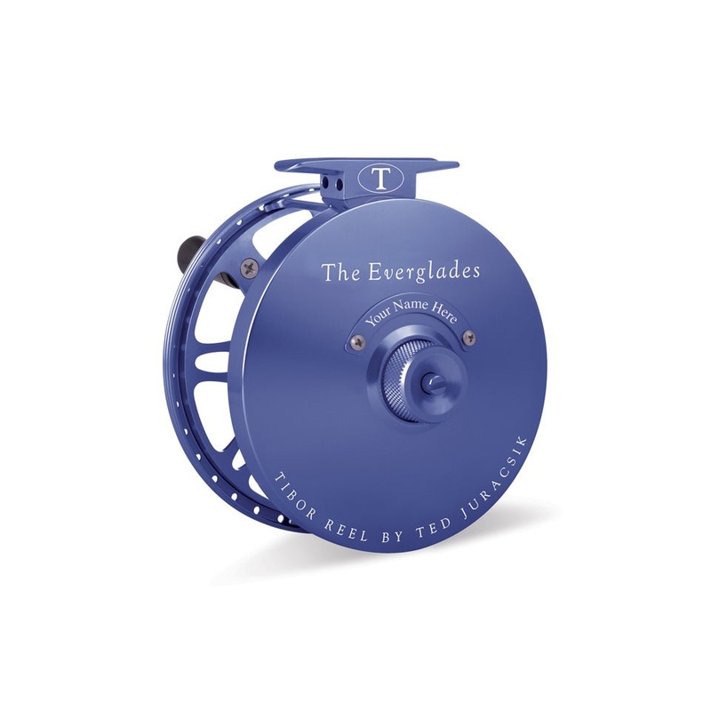 Tibor Everglades Fly Reel|(7-8-9)|Frost Silver|Frost Black|Royal Blue|Crimson Red|Sunset Orange|Lemon Lime|Aqua|Graphite Gray|Gold