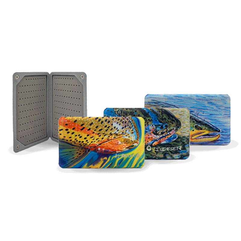 MFC Midge Flyweight Fly Box|Hallock’s Brown Trout|Udesen’s Keep ‘Em Wet|Maddox’s Go Pro Bow