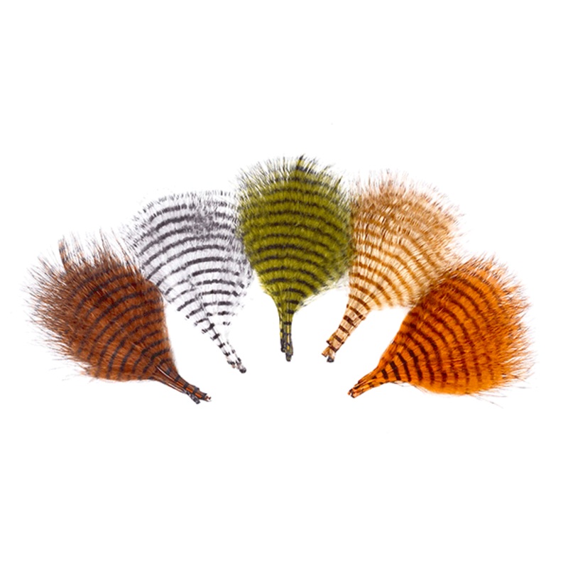 MFC Mini Barred Marabou|Yellow / Barred Black|White / Barred Black|Grey / Barred Brown|Olive / Barred Black|White / Barred Grey|Burnt Orange / Barred Black|Yellow / Barred Brown|Tan / Barred Black|Tan / Barred Brown|Tan / Barred Grey|Brown / Barred Black|