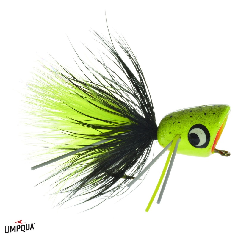 Umpqua Bass Popper|CHRT SPL|COL MUST|FROGGY|6