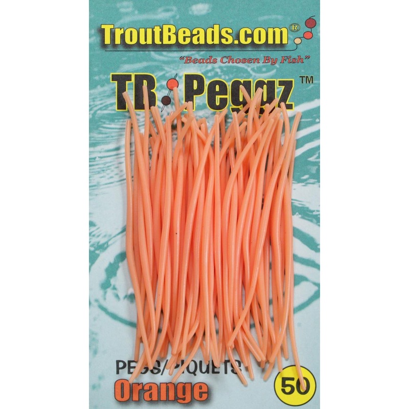 TroutBeads Peggz|ORANGE|PINK|WHITE|50CT