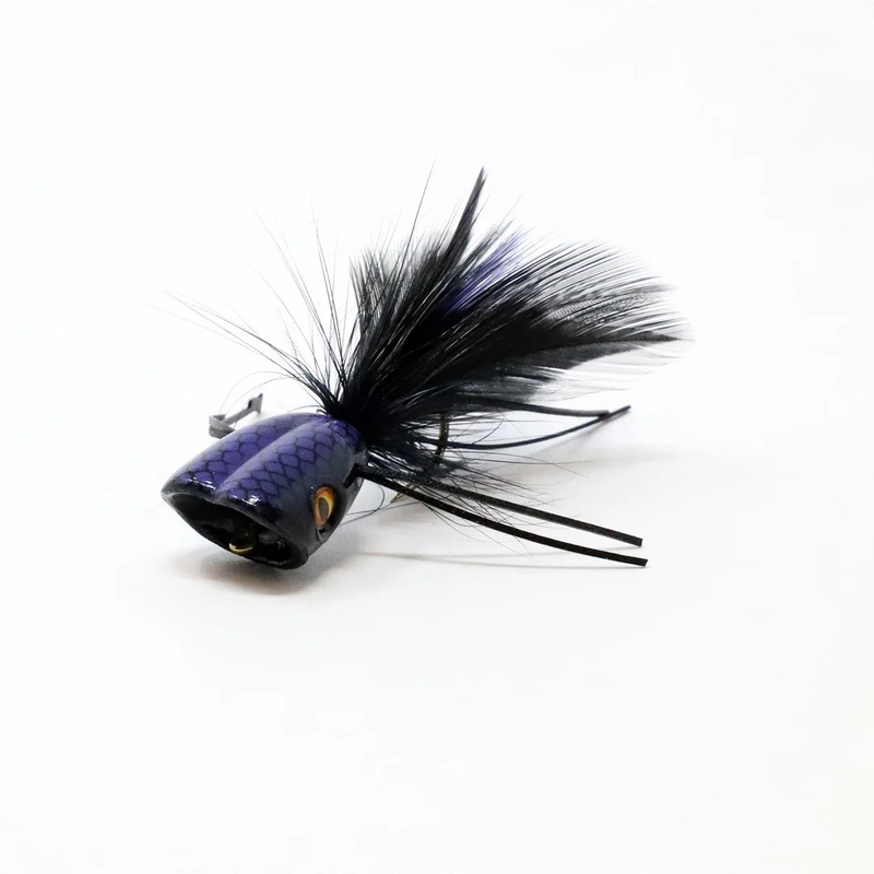 Double Barrel Bass Bug|BLACK|ORANGE|WHITE|YEL/CHRT|SZ. 2|SZ. 6