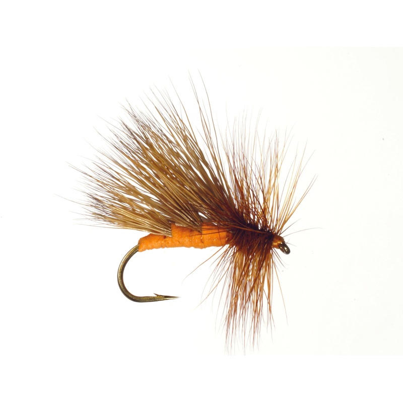 Hie-Tie October Caddis by Rainy’s // EXCLUSIVE Red’s Pattern