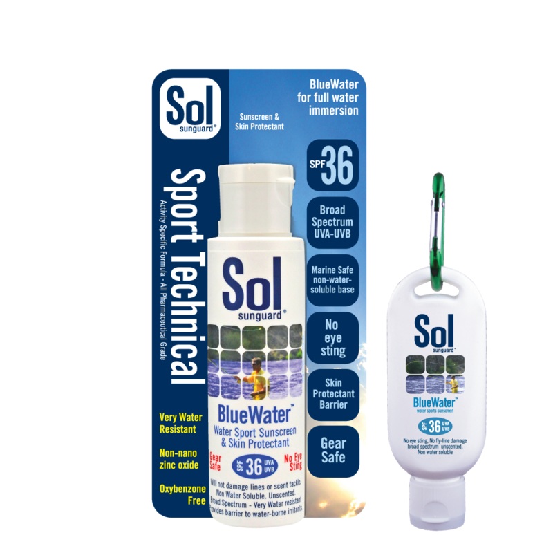 Sol BlueWater SPF 36|1.0 oz|1.5 oz w/Carabiner