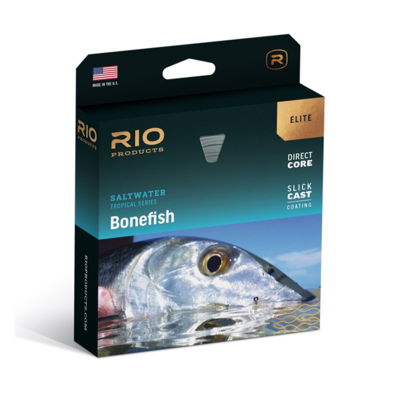 RIO Elite Bonefish Line|WF6F|WF7F|WF8F|WF9F|Sand/Orange/Blue|Yellow/Black/Aqua