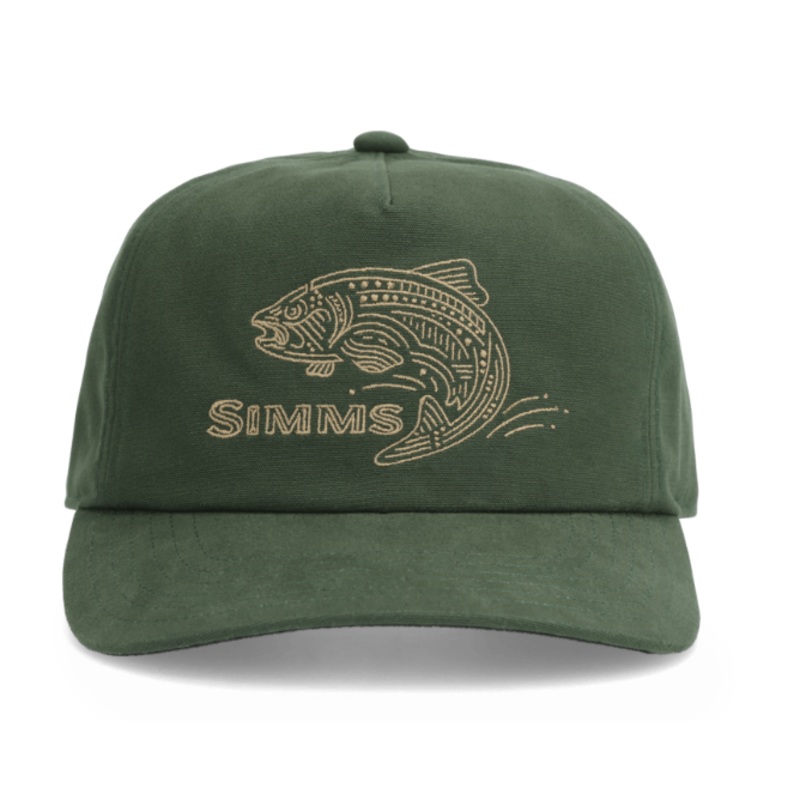 Simms Double Haul Cap|Riffle Green|Driftwood|Chestnut|Cobia|Black Royal Wulff|Silt