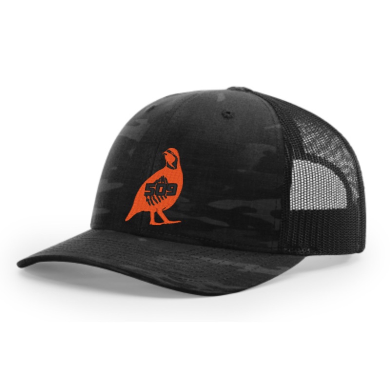 509 Chukar Hat|Black Camo|Blaze Orange|Multicam Tan