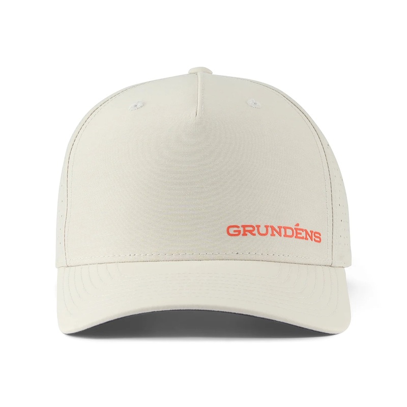 Grundens Iconic Vented Hat|Oyster|Denim Blue