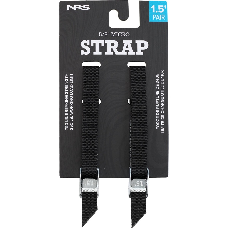 NRS 5/8 Micro Straps|Stealth Black|1.5′ Pair|3′ Pair|4′ Pair