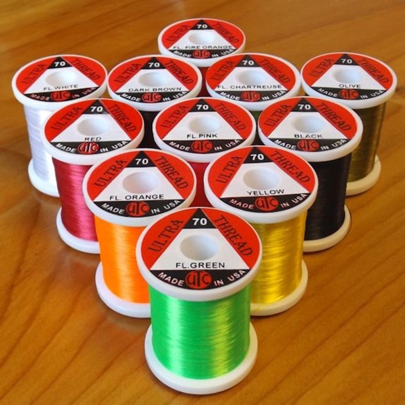 UTC Thread (Wapsi)|White|Burnt Orange|Blue Dun|Tan|Brown|Rusty Brown|Red|Olive|Purple|Black|Fire Orange|Chartreuse|Fluorescent Cerise|Peacock Blue|Fluorescent Fire Orange|Shell Pink|Fluorescent Pink|Yellow|Fluorescent Green|Fluorescent Orange|70|140|210|G