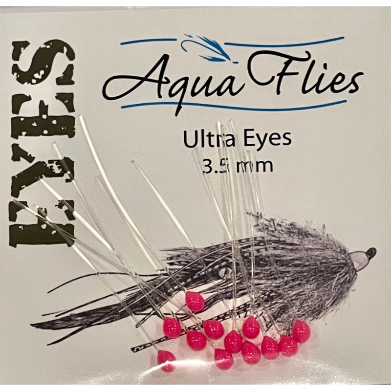 Aqua Flies Ultra Eyes|Fl. Pink|Fl. Orange|3.5 MM
