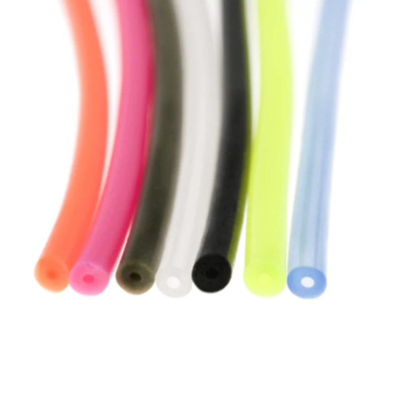 Aqua Flies Ultra Tubing|Chartreuse|Clear|Fluorescent Orange|1 Yard