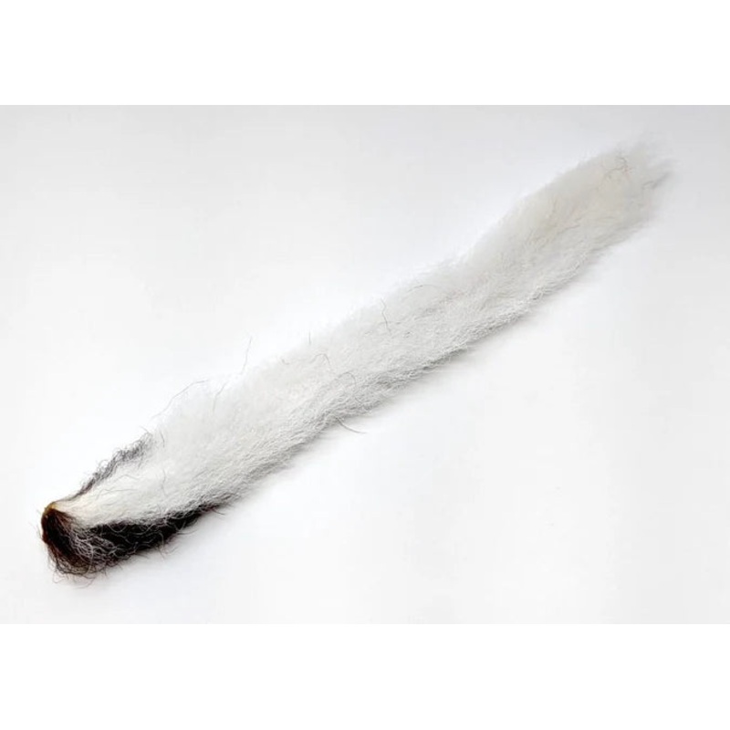 Calf Tail by Hareline|White|Chartreuse