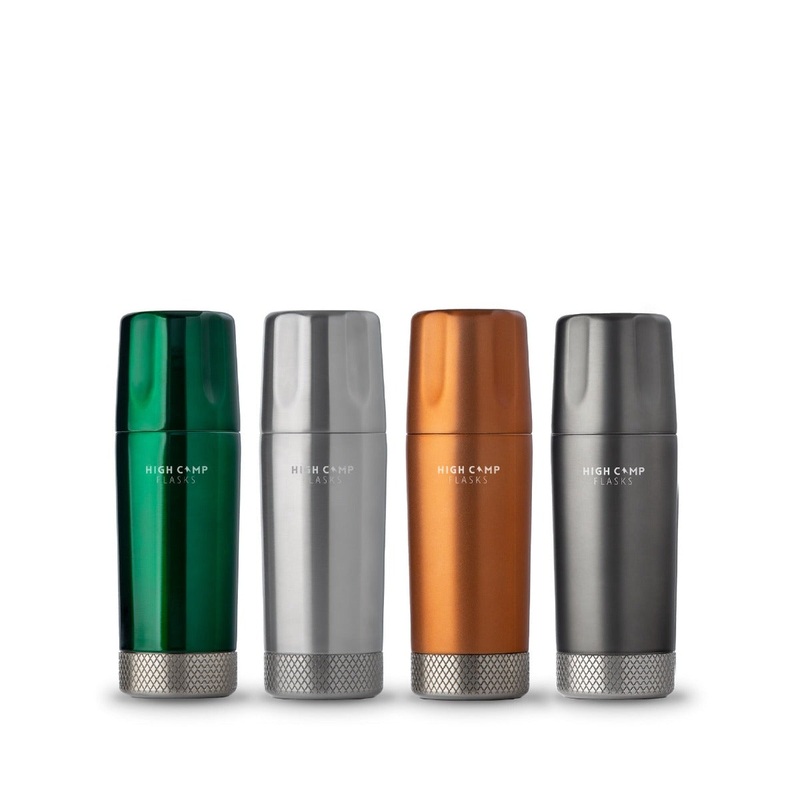 High Camp Torch Flask|Classic Stainless (logo)|British Racing Green (logo)|Copper (logo)|Gunmetal (logo)