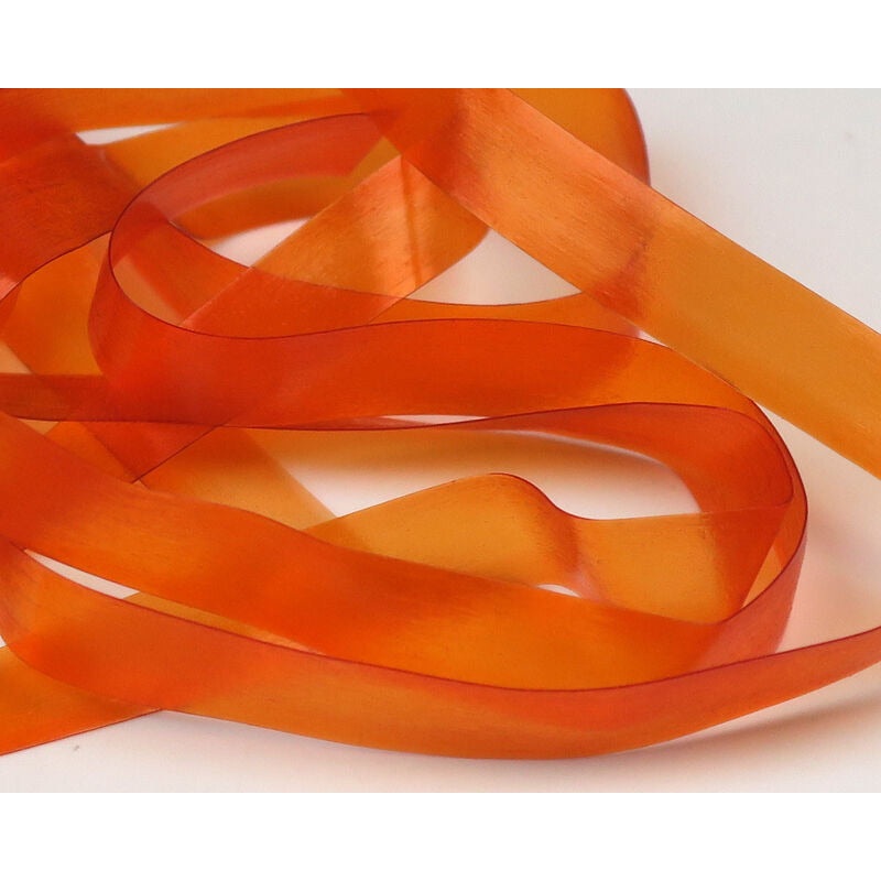 Hareline Scud Back|Orange|Clear|1/8th