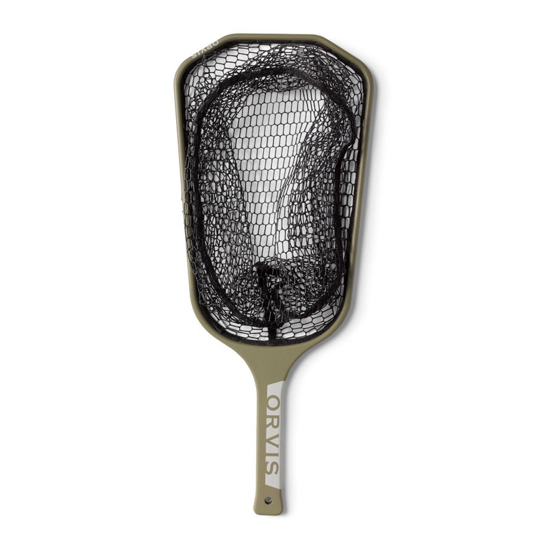 Orvis Wide Mouth Hand Net|Dusty Olive|Fish Brown Trout|Find My Net Orange|Steel camo