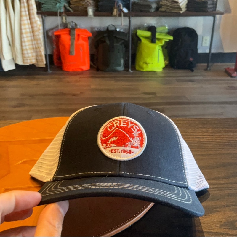Greys Trucker Hat|Dark Blue/Skeleton Patch|Gray Camo/Fish Patch|Gray Diamonds