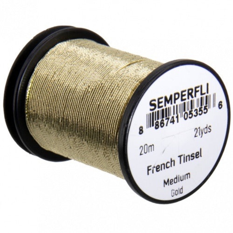 Semperfli French Oval Tinsel|Medium|Large|Small|Gold|Silver